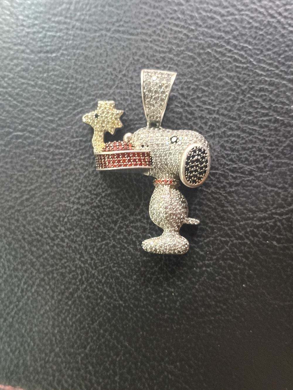 Silver Snoopy Pendant 925 Silver Vintage 1996..